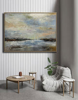 Unique Extra Large Coastal Wall Art Abstract Beach Painting Contemporary Seascape Paintings