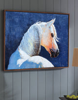 Famous Oil Paintings Of Horses White Horse Painting Framed Horse Wall Art