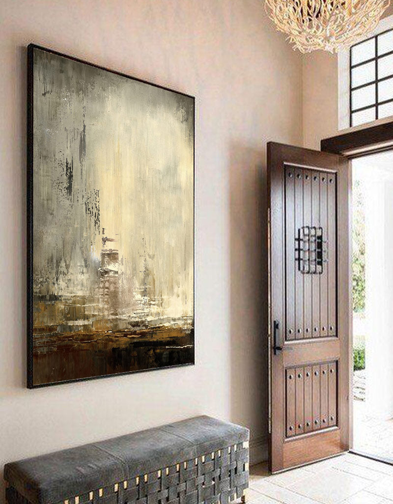 Abstract Skyline Canvas Art Abstract Cityscape Wall Art City Canvas Art