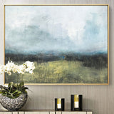 Gold Abstract Landscape Art Big Wall Painting Oversized Framed Wall ArtGreen Abstract Landscape Art Big Wall Painting Oversized Framed Wall Art