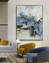 Large Vertical Abstract Painting Contemporary Abstract Art Abstract Wall Art For Living Room