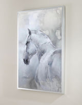 Large White Horse Painting Extra Large Horse Canvas Wall Art Large Horse Canvas Art