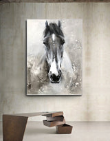 Horse Paintings On Canvas Equine Art Large Horse Wall Art Horse Acrylic Painting