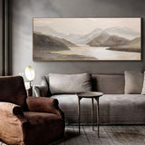 Extra Large Abstract landscape Painting Modern Landscape Canvas Art Huge Wall Art For Living Room