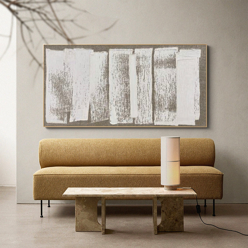 Wabi-sabi Canvas Art Painting Large Beige Minimalist Wall Art Large Wall Decor Acrylic Painting For Livingroom