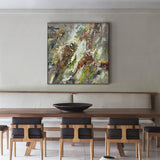 Colorful Abstract, Wall Art Canvas, Modern Art Large Acrylic Painting For Livingroom