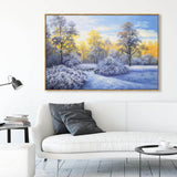 Modern Winter Landscape Snow Scene Wall Art Snowscape Canvas Wall Art | Artexplore