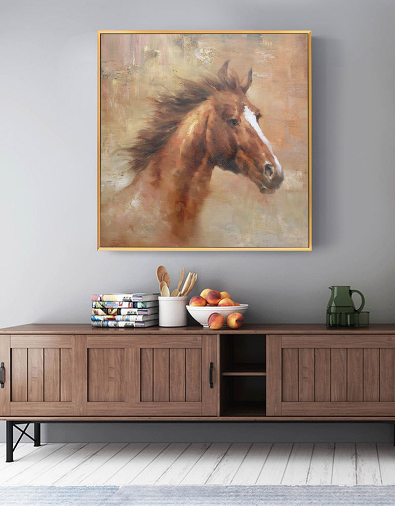 Wild Horse Painting Canvas Large Horse Wall Art Oversized Horse Art