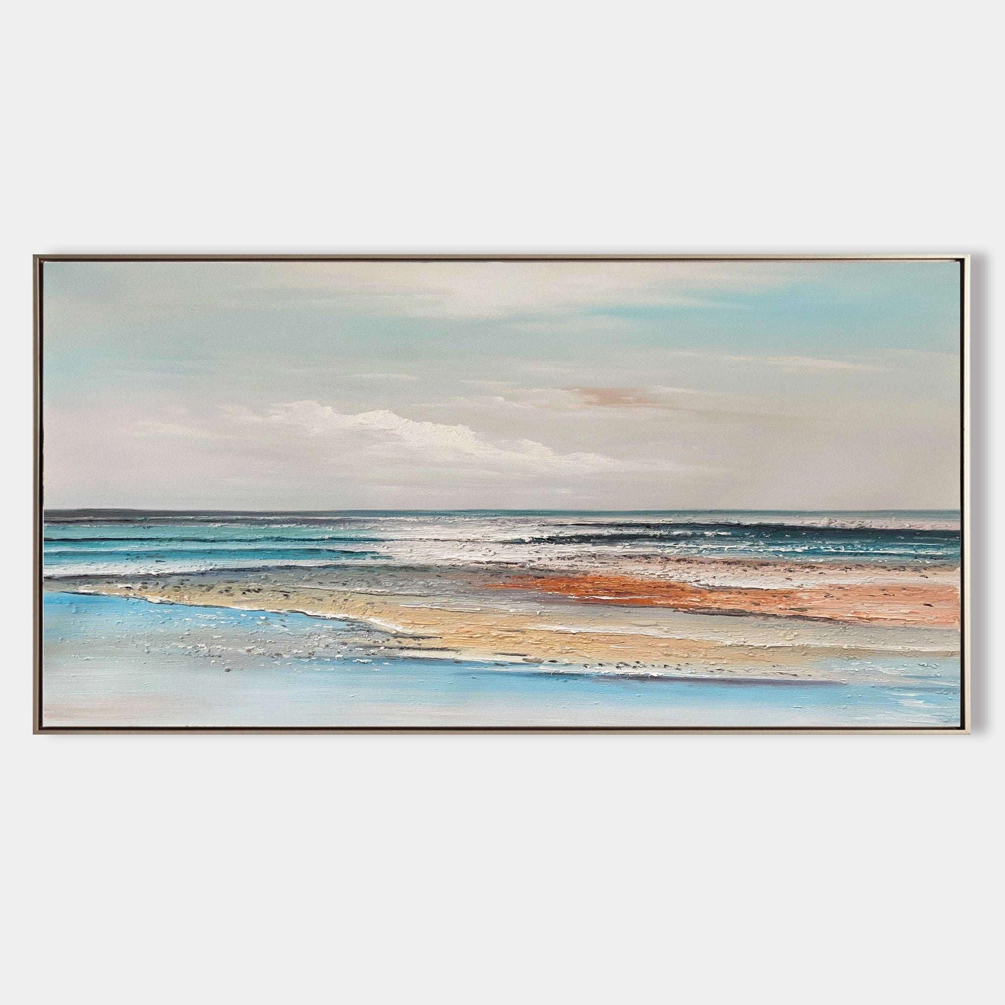 Luxury Blue Abstract Painting Big Canvas Wall Art Large Wall Painting For Home Decor