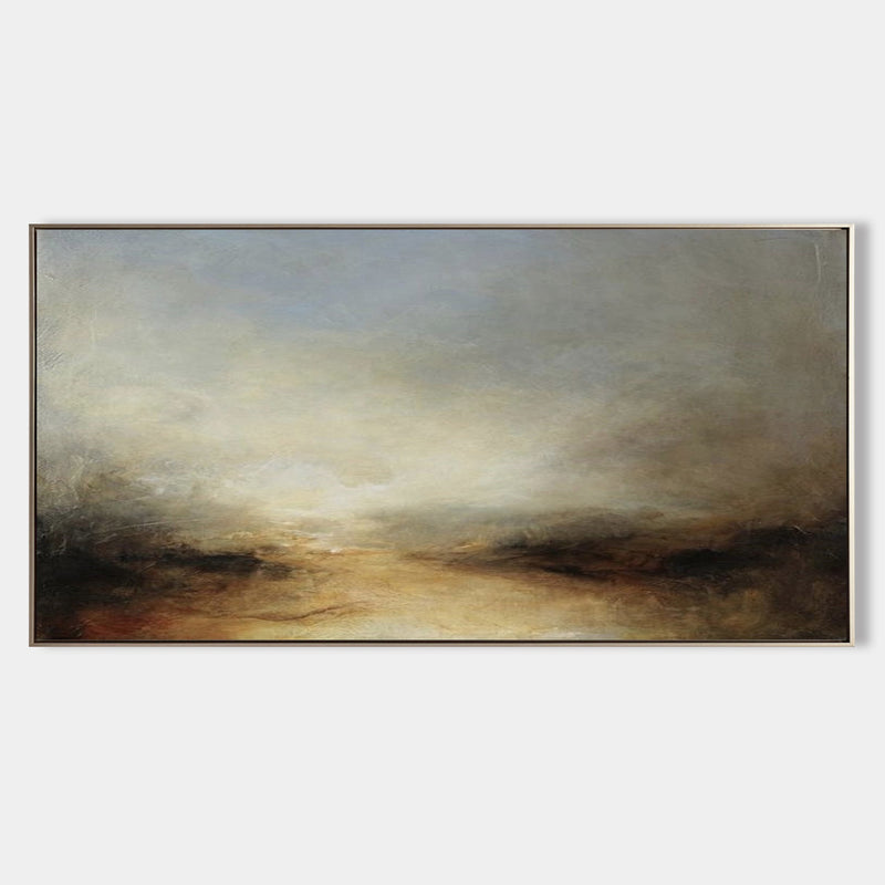 Modern Abstract Seascape Painting Contemporary Abstract Art Sunset Canvas Wall Art