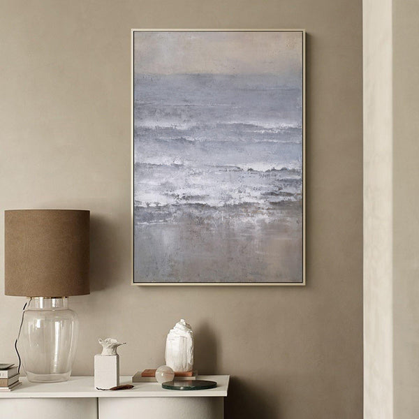 Beach Scene Painting Oversized Coastal Wall Art Modern Coastal Artwork Modern Art Beach