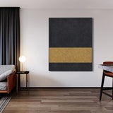 Gold Minimalist Painting Modern Abstract Minimalist Art Art For Room Decor