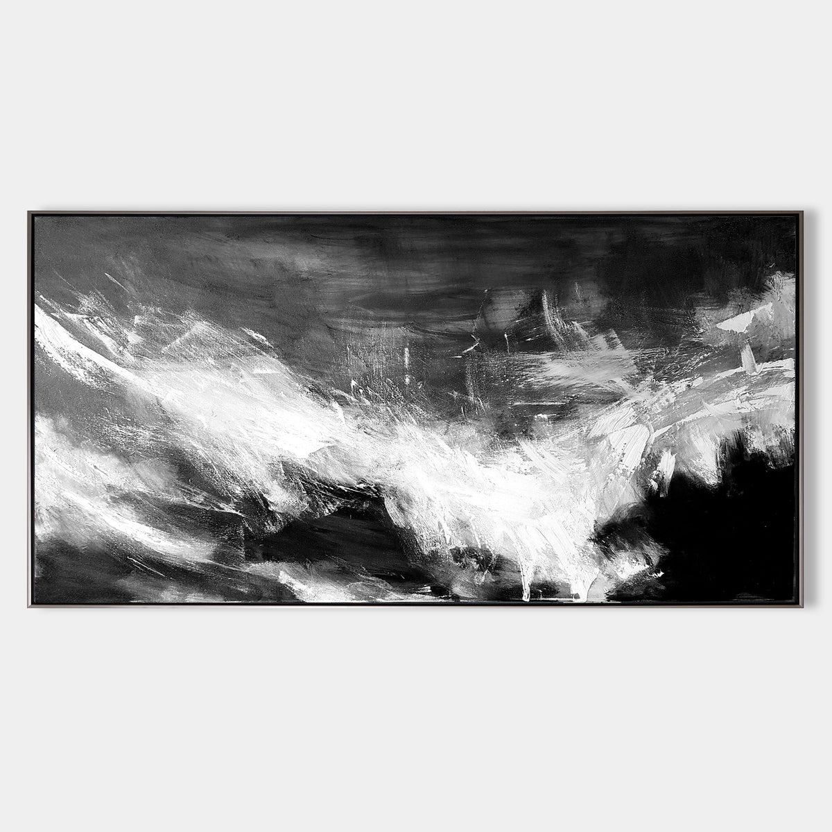 Large White Abstract Painting #ABAP02