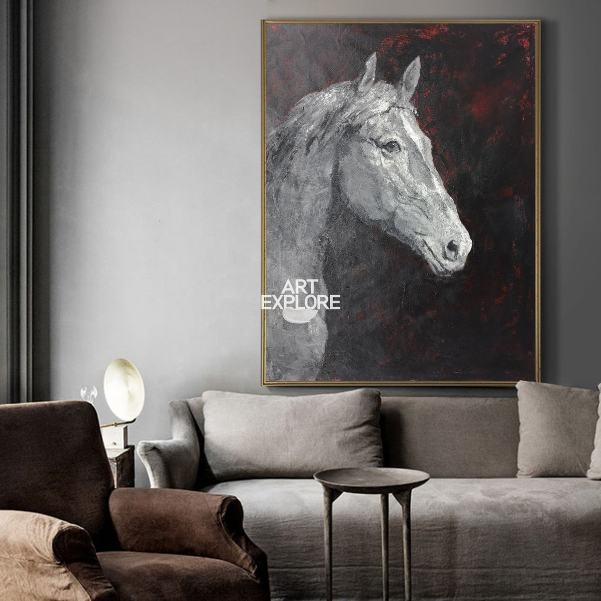 Modern Horse Portrait Art #ANH28