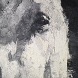 Black And White Horse Painting Abstract Horse Art Contemporary Horse Art