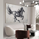 [PRODRunning Horses Canvas Wall Art Large Wild Horse Canvas Art Black Horse PaintingUCT_TITLE]-[SHOP_NAME]