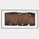 Wabi-sabi Canvas Art Painting Modern Brown Minimalist Wall Art Interior Abstract Art For Sale