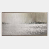 Contemporary Grey Abstract Art Modern Canvas Wall Art Grey Abstract Seascape Painting