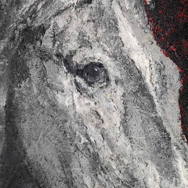 Horse Portrait Painting black and white horse Art Paintings Of Horses Heads