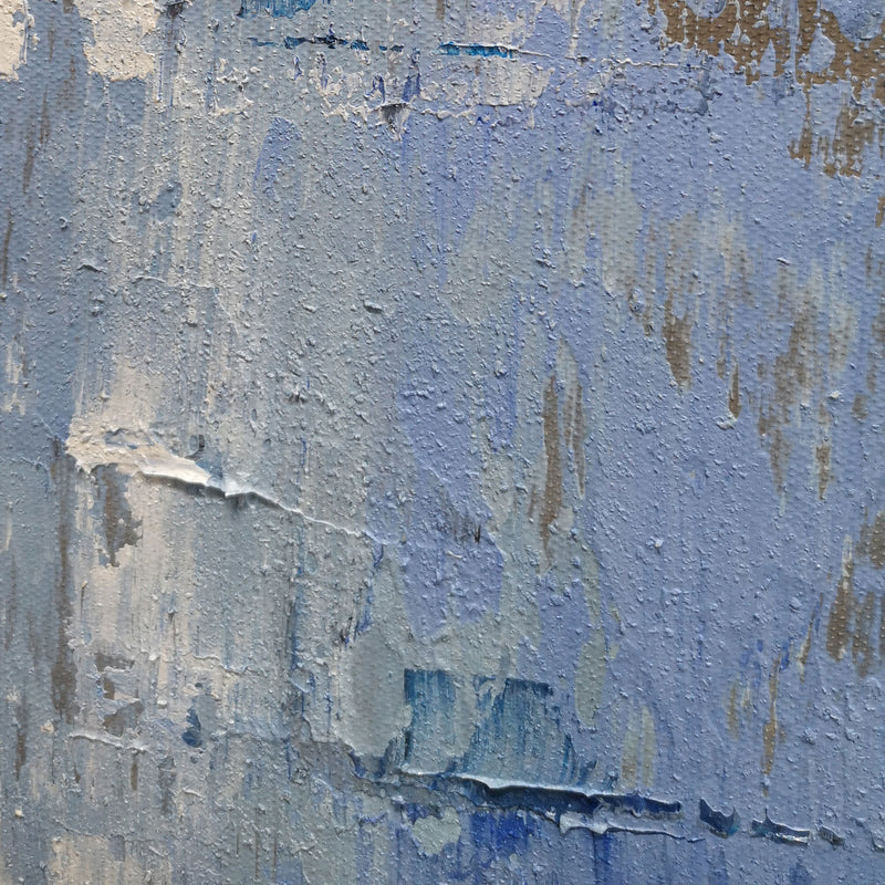 36 X 48 Vertical Blue Paintings For Bedroom Original Abstract Art