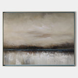 Large Coastal Abstract Canvas Art Contemporary Seascape Paintings Impressionist Beach