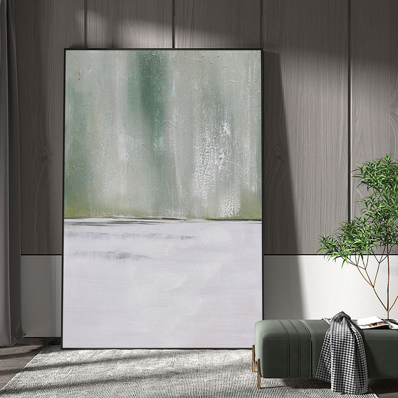 Abstract Green Canvas Painting Large Original Acrylic Abstract Canvas Art Modern Abstract Painting 