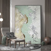 Abstract Green And Gold Canvas Painting Large Original Acrylic Abstract Canvas Art Modern Abstract Painting 