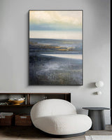 Modern Landscape Acrylic Painting Canvas Wall Art Large Abstract Landscape Art For Livingroom