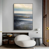 Modern Landscape Acrylic Painting Canvas Wall Art Large Abstract Landscape Art For Livingroom