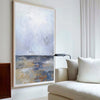 Blue Wave Oil Painting On Canvas Large Abstract Ocean Wall Art Ocean Wave Painting Acrylic Textured Art Blue And Gold Abstract Painting