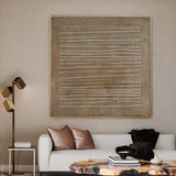 Wabi-sabi Brown Abstract Wall Art Large 3D Texture Canvas Art Modern ...