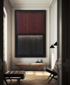 Modern Black And Red Painting Minimalist Canvas Art Rothko Inspired Art For Sale | Artexplore