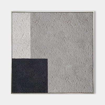 Simple Minimalist Painting Abstract Large Minimal Wall Art Grey Geometric