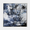 Large Square Blue Abstract Art Tectured Abstract Painting Original Abstract Art