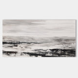 Black And White Abstract Acrylic Painting Abstract Landscape Canvas Art Original Modern Abstract Art