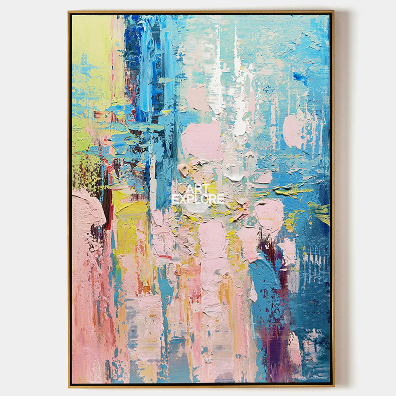 Buy Large Colorful Abstarct Wall Art Colorful Texture Paintings Impasto Texture Painting