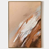 Brown Abstract Painting Large Abstract Art Rich Textured Brown Abstract Canvas Painting