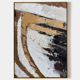 Modern Brown Japanese Abstract Wall Art Livingroom Canvas Wall Art Large Brown Abstract Acrylic Painting