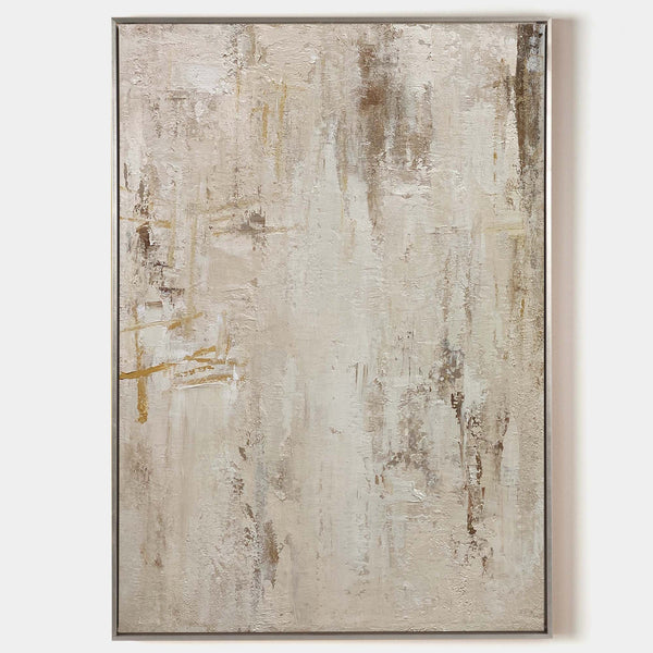 Modern Abstract Painting Earth Tone Abstract Art Beige Canvas Painting Abstract Wall Art