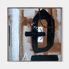 Modern Abstract Painting Large Livingroom Canvas Art Black And Brown Acrylic Painting 