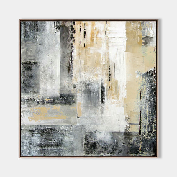 Abstract Acrylic City Skyline Painting Abstract Cityscape Painting York Painting