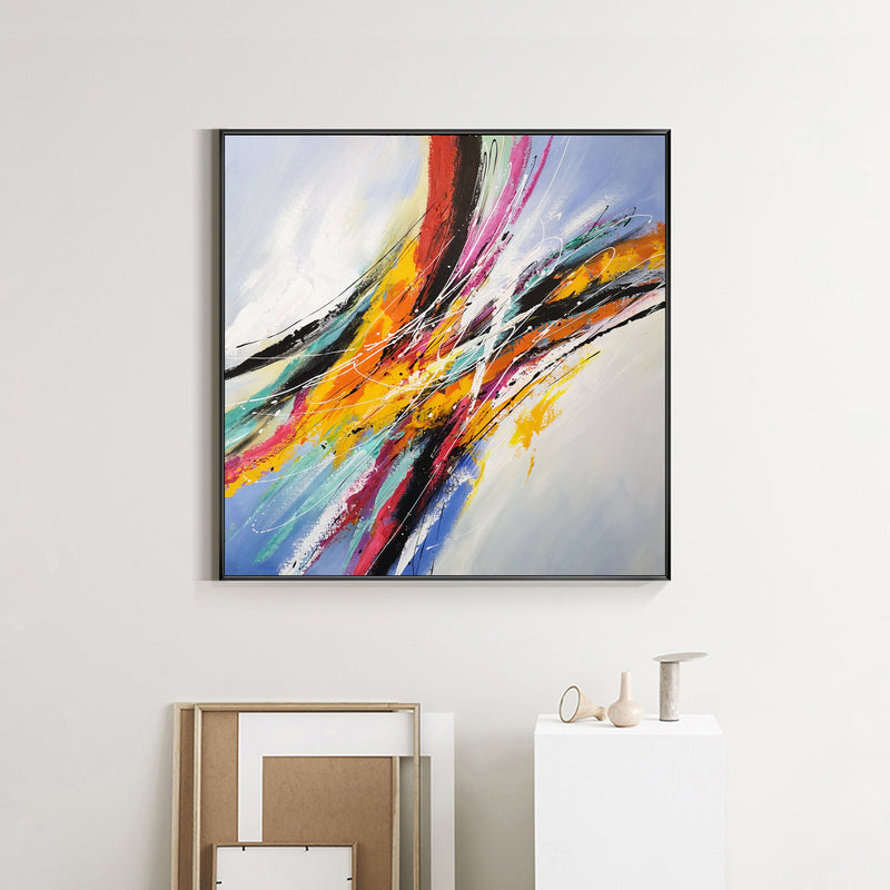 Colorful Abstract Wall Art Modern Canvas Painting For Office 40 x 40