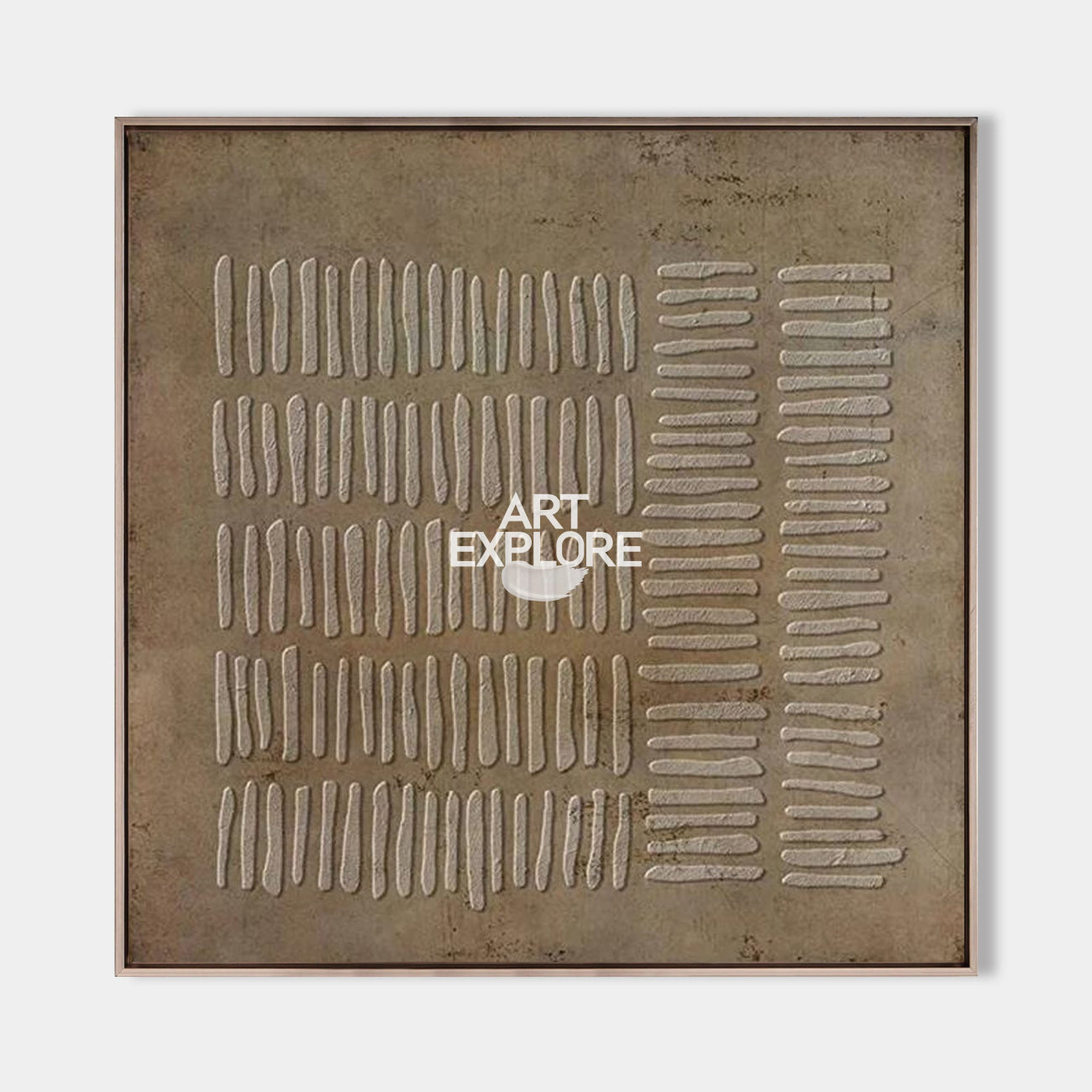 Wabi-Sabi Brown Texture Wall Art Brown Abstract Painting Neutral Canvas Art Minimalist Art