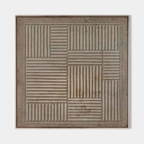 Modern Brown Minimalist Wall Art Square Canvas Art Japandi Minimalist Wall Art For Sale