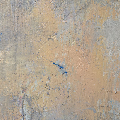 36 x 48 Grey And Yellow Canvas Art Acrylic Abstract Landscape Painting