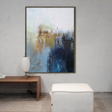 Large Modern Abstract Painting Original Blue And Yellow Abstract Paintings On Canvas Extra Large Abstract Acrylic Painting For Living Room