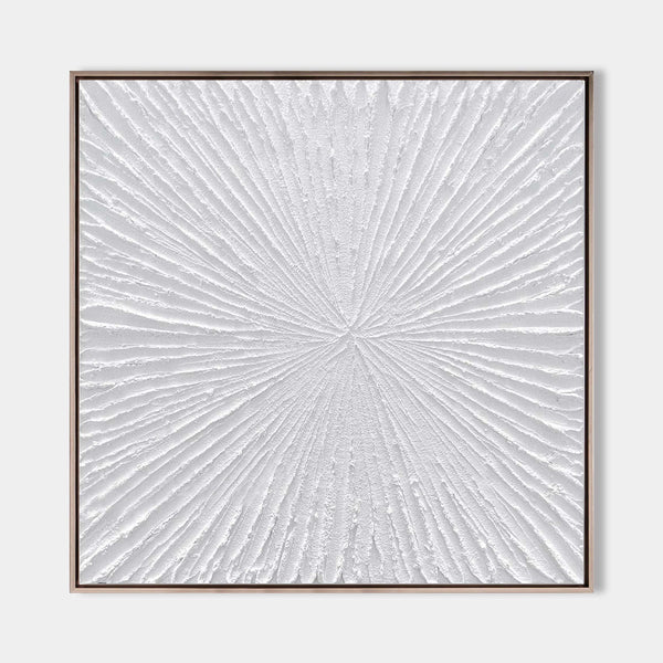 Rich Textured Canvas Wall Art White Wall Art Modern Acrylic Painting Minimalist Painting For Sale