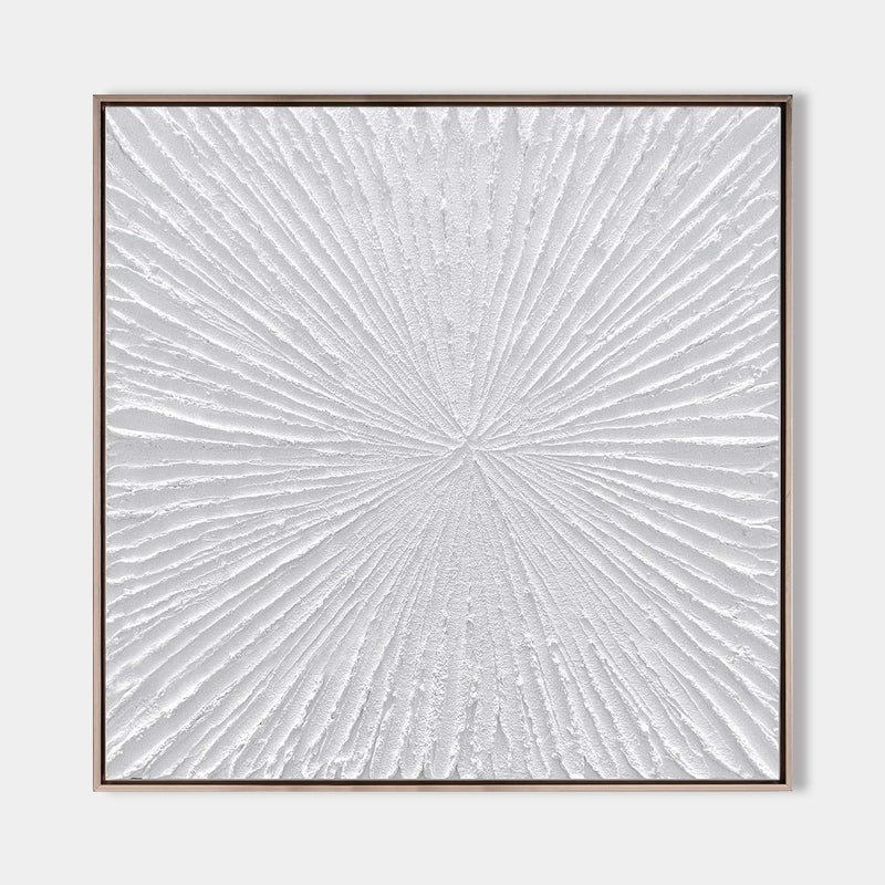 Rich Textured Canvas Wall Art White Wall Art Modern Acrylic Painting Minimalist Painting For Sale