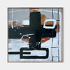 Modern Black And Brown Abstract Painting Large Acrylic Painting For Livingroom