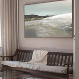 Abstract Beach Paintings On Canvas Original Acrylic Large Modern Seascape Paintings For Living Room